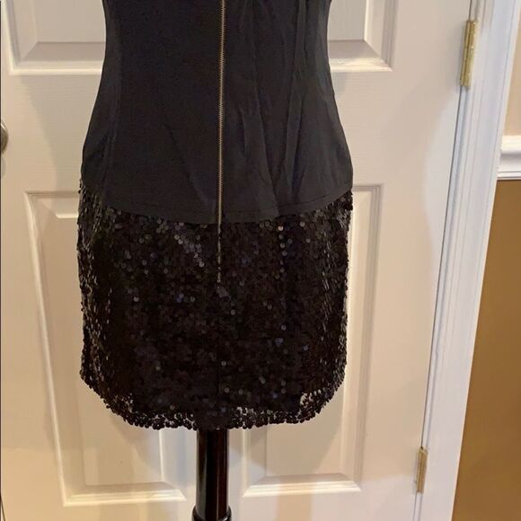 Nanette Lepore  sequin silk drop waist dress 4 - Picture 6 of 10
